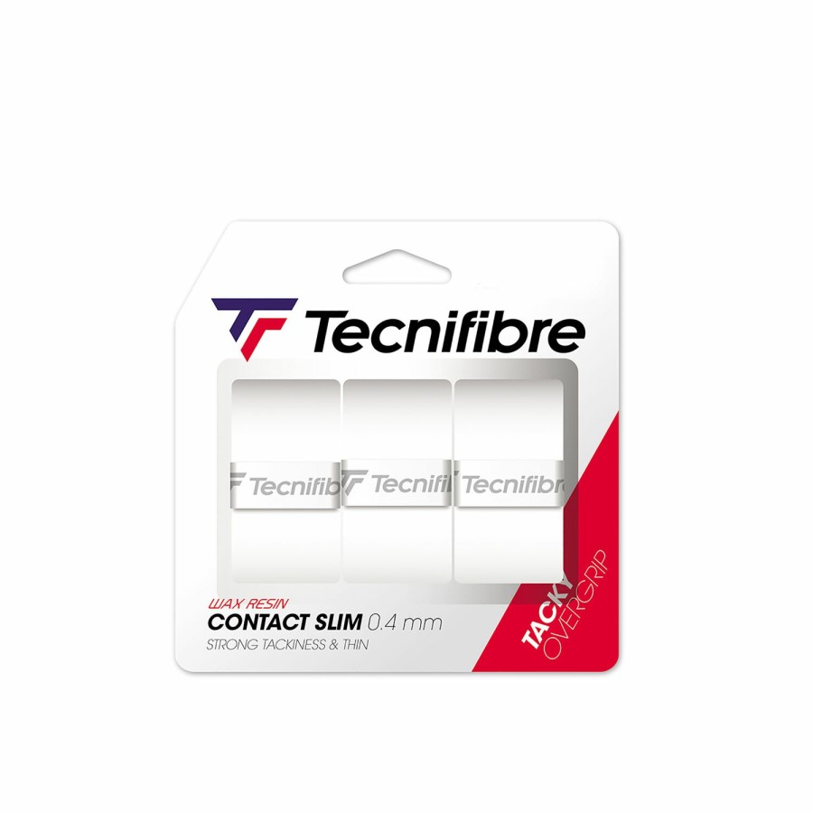 Tecnifibre Contact Slim Blanco (Box Of 12 ) | Sobregrips