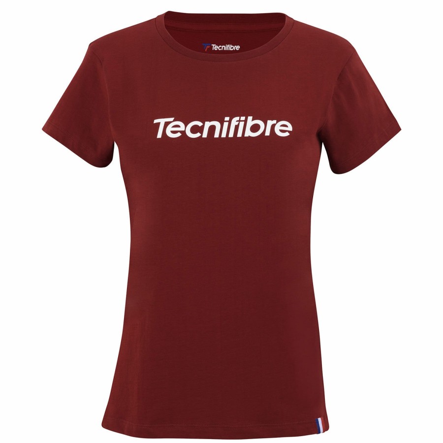 Tecnifibre W. Team Cotton Tee Cardinal | T-Shirts & Polos