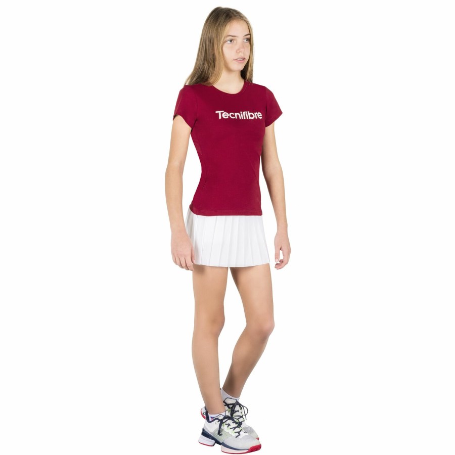 Tecnifibre W. Team Cotton Tee Cardinal Junior | T-Shirts & Polos