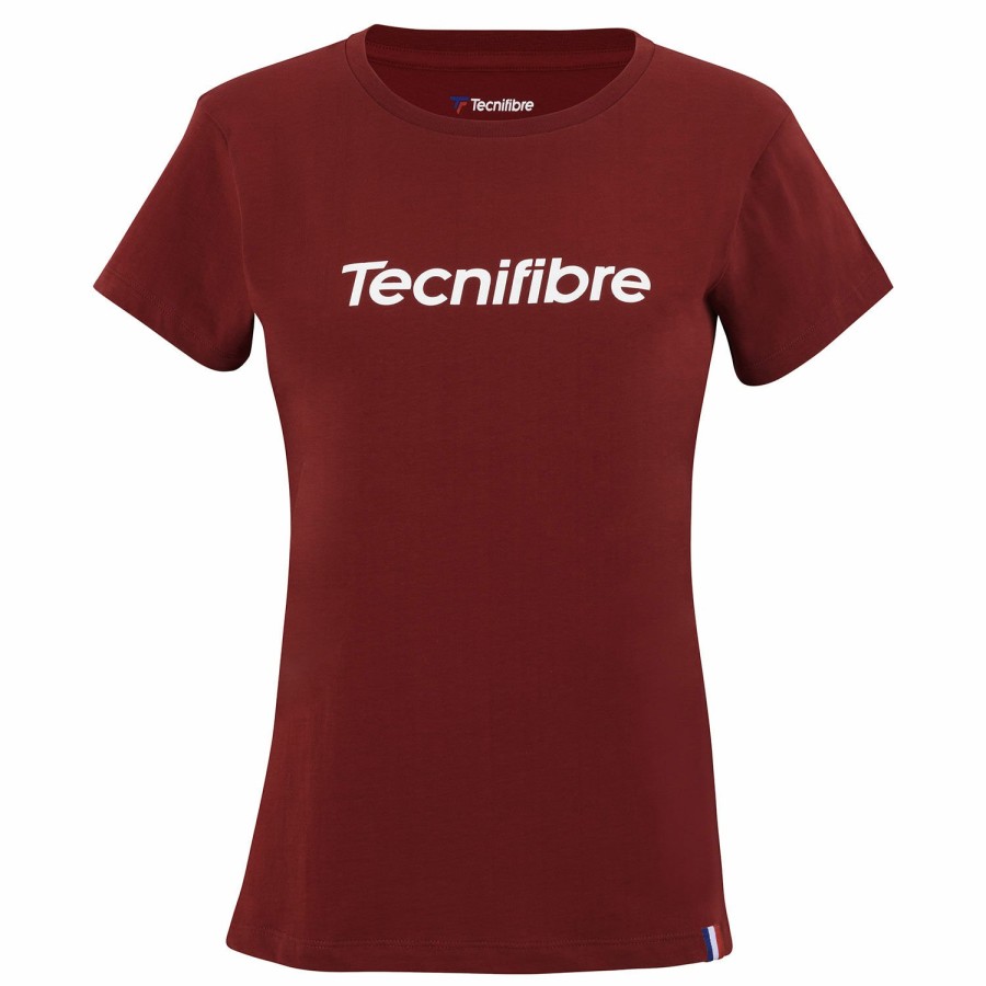 Tecnifibre W. Team Cotton Tee Cardinal Junior | T-Shirts & Polos