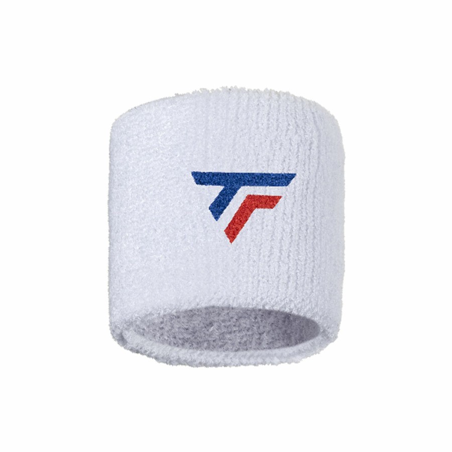 Tecnifibre Wristbands White X2 | Munequeras