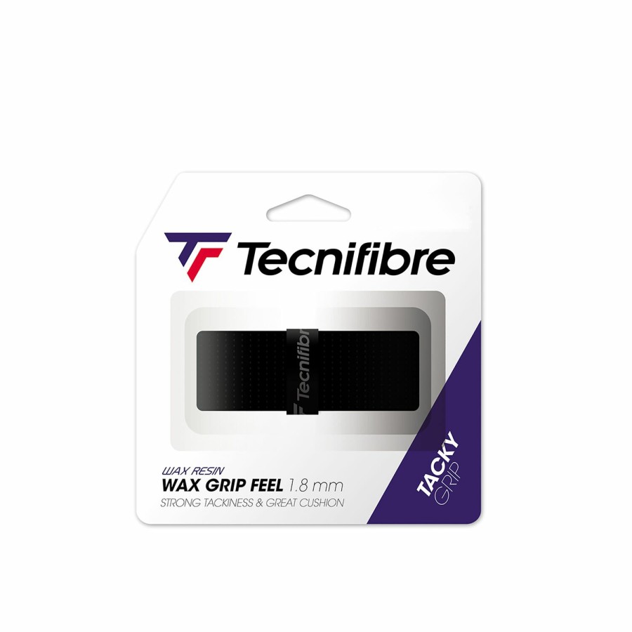 Tecnifibre Wax Feel Grip Black (Box Of 12) | Grips