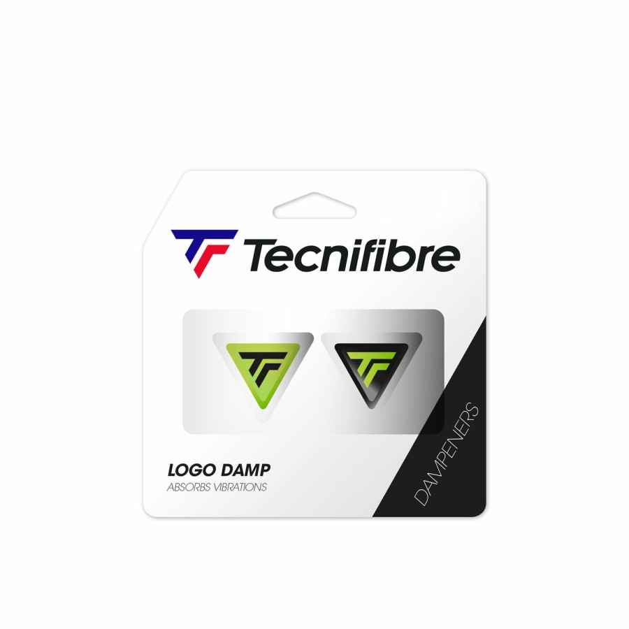 Tecnifibre Logo Damp Lime | Anti-Vibradores