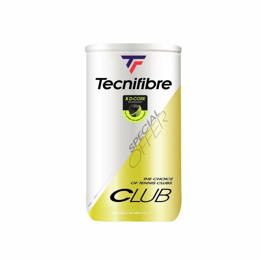 Tecnifibre Club : Box Of 18 Bi De Tubes Of 4 Tennis Balls | Premium