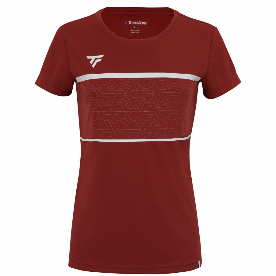 Tecnifibre W. Team Tech Tee Cardinal Junior | T-Shirts & Polos